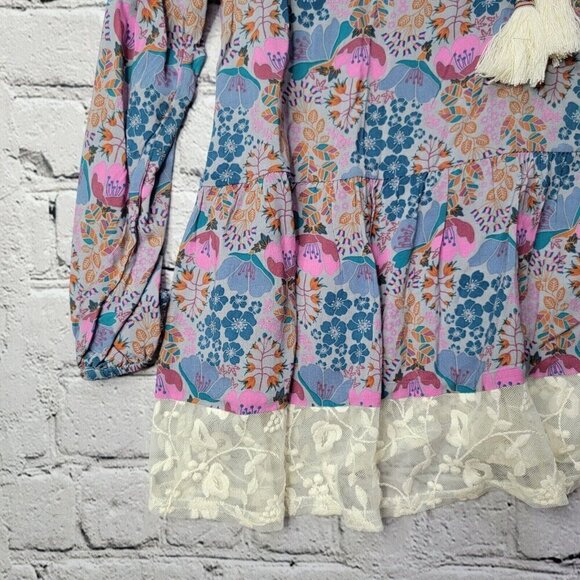 Matilda Jane Make Believe Sew Perfect Blouse Pleasant Top Purple Motif NWT Sz S - Picture 5 of 11